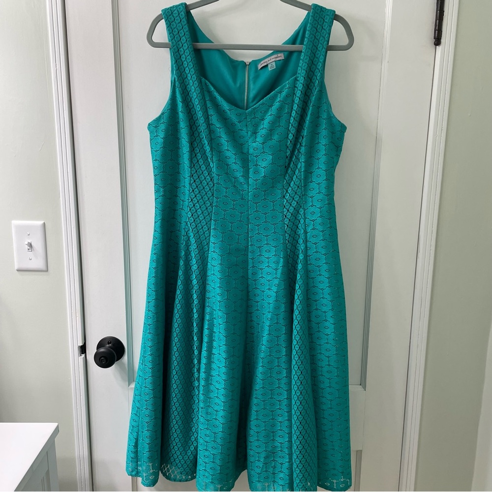 Danny and Nicole Teal Dress